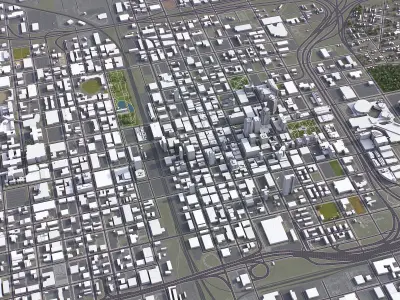 Birmingham Low-poly 3D model