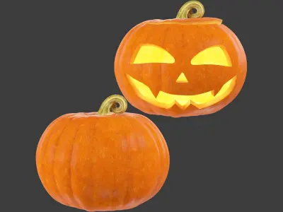 Halloween Pumpkins Collection V3 3D model