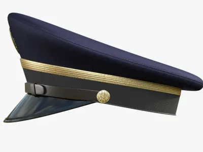 Army Service Cap PBR Low-poly 3D model