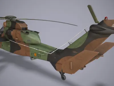 EC-665 Tiger HAD Spainish Army Basic Animation Low-poly 3D model