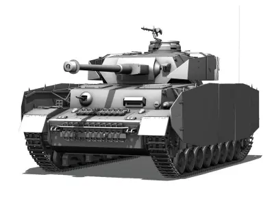 SD KFZ 161 PzKpfw IV - Panzer 4 - Ausf H 3D model
