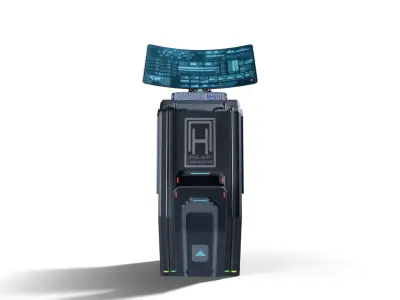 Sci-Fi Terminal 3D model get