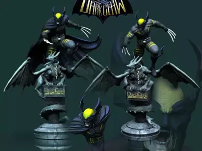 Dark Claw Amalgam STL 3d printing fanart by CG Pyro 3D print model