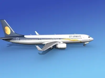Boeing 737-900ER Jet Airways 3D model