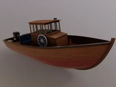 Motorboat 3D model