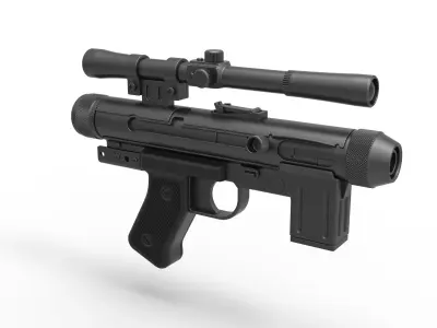 Death trooper Light Repeating Blaster pistol SE-14R 3D model