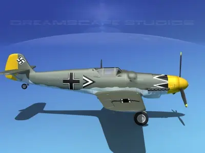 Messerschmitt BF-109 V13 3D model
