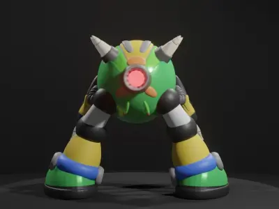 Web Spider Low-poly 3D model