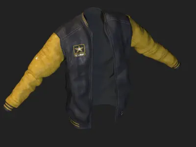 Military-Army Jacket 3D model