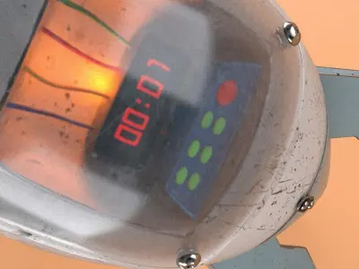 Air Bomb Low-poly 3D model