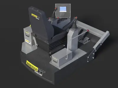 Chair Mining Simulator LX6 by Immersive Technologies 3D model