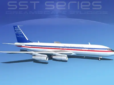 Boeing 707-320 SS Tour Americana 3D model