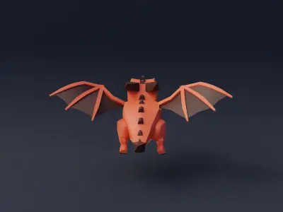 StylizedDragon Low-poly 3D model
