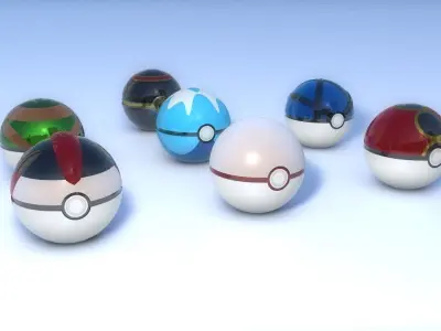 Pockeballs pokeball 3D model