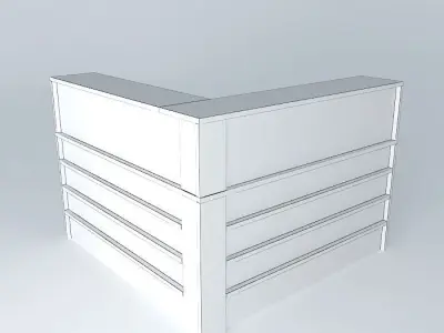 Reception counter Free 3D model purchase