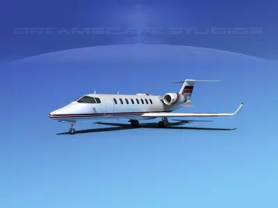 LearJet 45 V18 3D model