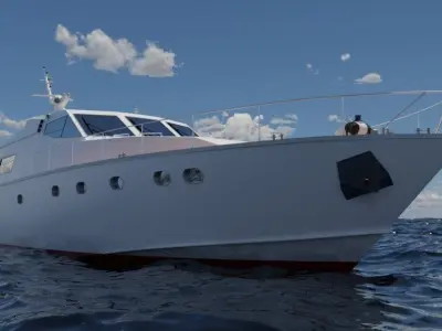 motoryacht 3D model