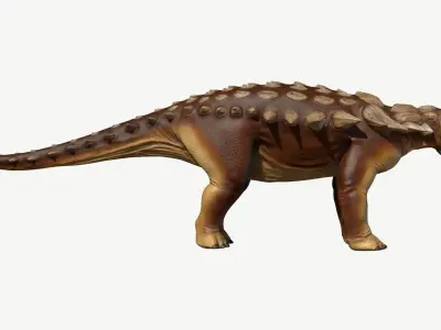 Edmontonia dinosaur Low-poly 3D model