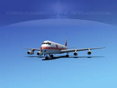 Douglas DC-8-63F DHL Cargo 1 3D model