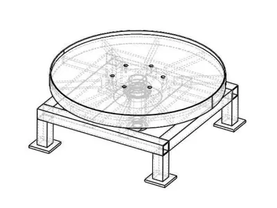 Turn Table 1 Tonne 3D model