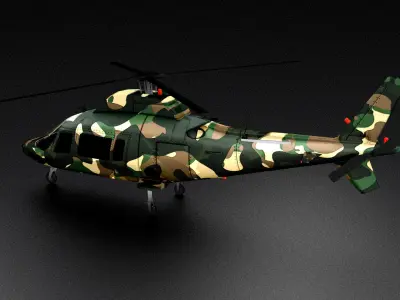 Agusta-hirundo-a109 Low-poly 3D model