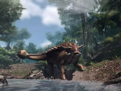 Ankylosaur Jurassic Dinosaur Low-poly 3D model