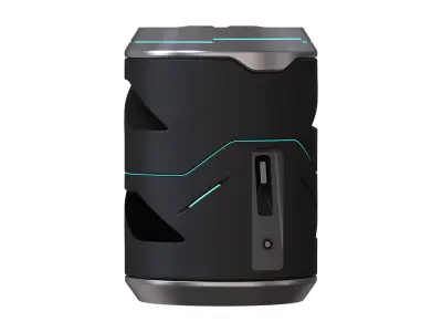 Portable Bluetooth Speaker High poly 3D Model 3D model