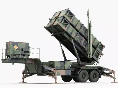 MIM-104 Patriot launcher 3D model