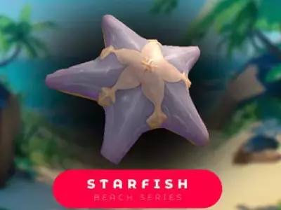 Cartoon Starfish Low-poly 3D model