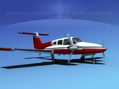 Piper PA-44-180 Seminole V03 3D model