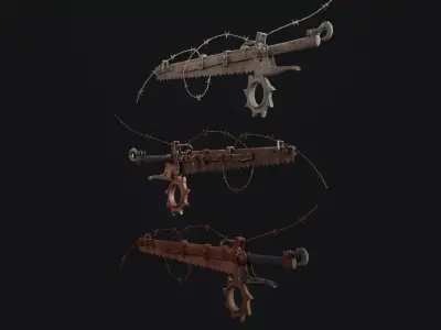 Zombie Saw Low-poly 3D model