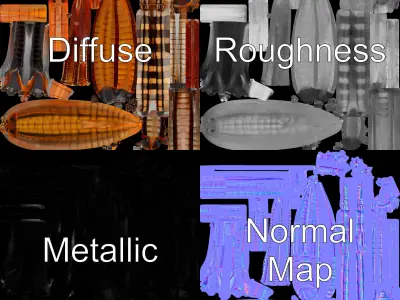 Realistic Insect Worm Model Pack for Animation and Gaming Low-poly 3D model