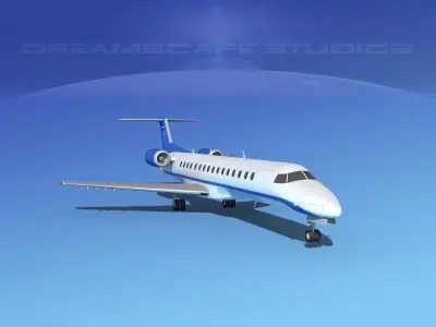 Embraer ERJ-140 Executive Express 3D model