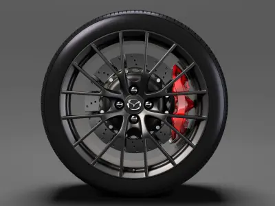 Mazda Roadster RS wheel 2017 3D model