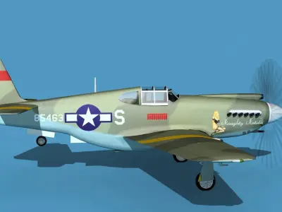 North American A-36A Apache V09 USAAF 3D model