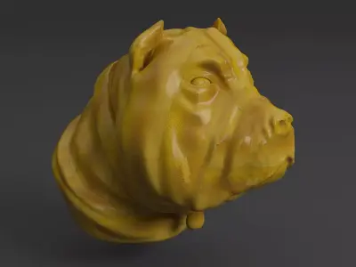 Bull Dog print Free 3D print model