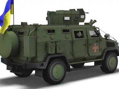 Kozak 2M1 NSVT Machine-gun 2022 3D model