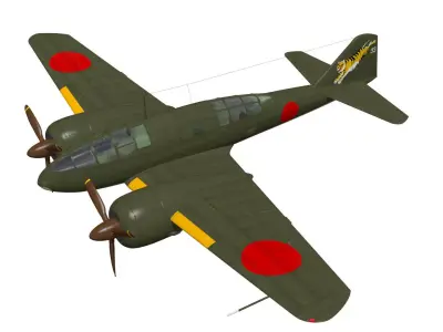 Ki46 Type III early Dinah 3D model