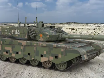 Tank China Type ZTZ 99A MTB 3D model