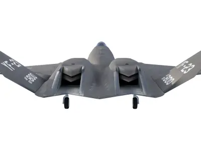 YF 23 Black Widow II Fighter Jet 3D model