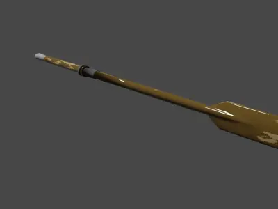 wooden oar Free low-poly 3D model