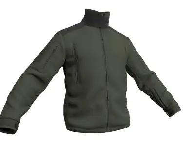 Liberty Helikon-Tex Fleece Jacket - Marvelous Designer 3D model