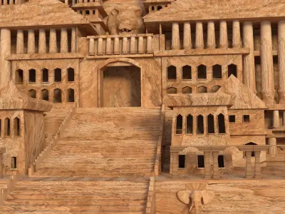 castle palace 3D model