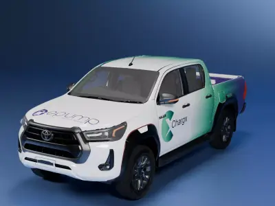 chargX hilux powered by epump Free 3D model