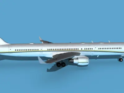 Boeing C-32B Unmarked SOG V01 3D model