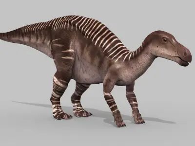 Iguanodon Lives 8K - 3d animated model 3D model