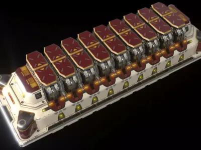 Imperial SX Sparrow Missile Pod 3D model