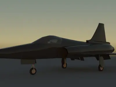 F-20 Tigershark Jet 3D model