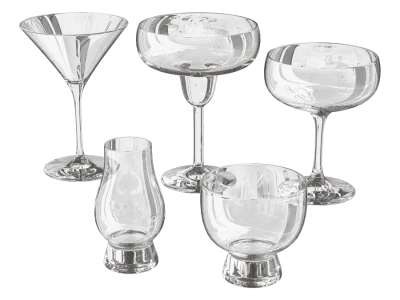 Cocktail Glasses Model 