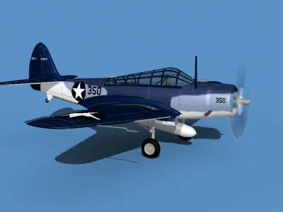 Douglas TBD-1 Devestator V16 3D model